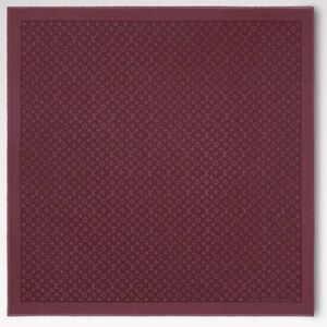 LOUIS VUITTON Monogram Classic Shawl – Oversized square burgundy scarf